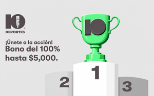 Bono de bienvenida 10bet: 100% de tu primer depósito hasta $3.000
