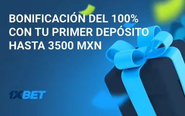 Bono de 1xBet: 100% de tu primer depósito hasta $3500