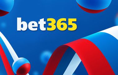 Лого бет365 на фоне флага России
