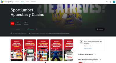 Sportiumbet en Google Play Store con más de 100K descargas