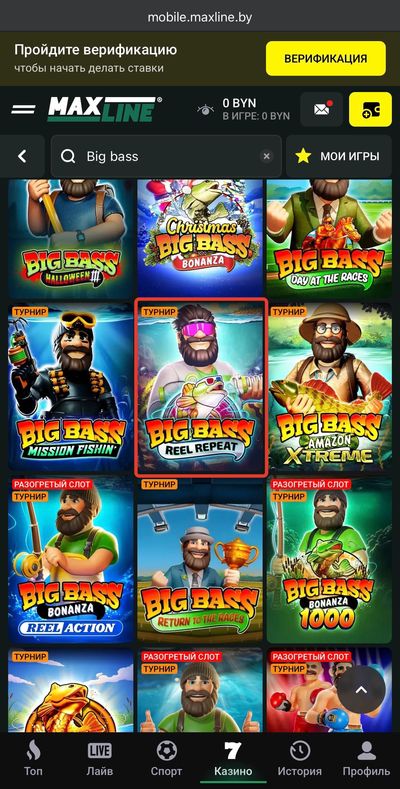 Выбор слотов в онлайн-казино Макслайн