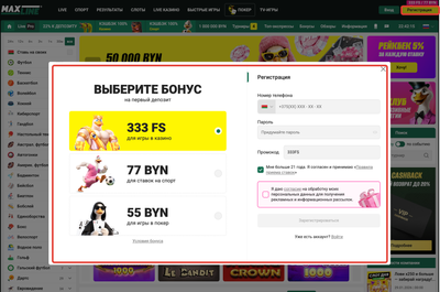 Как пройти регистрацию в Макслайн с ПК