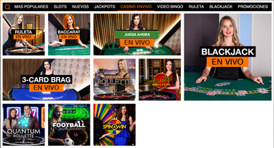 casino en vivo Lobby del casino en vivo de Winner con mesas de ruleta, baccarat y blackjack