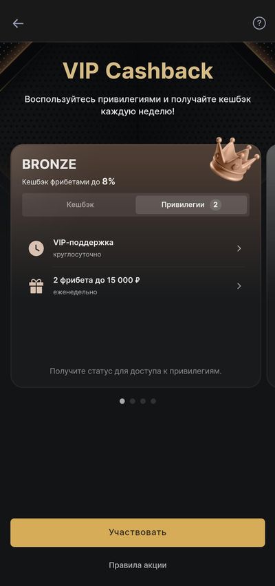 Участникам программы лояльности помимо кешбэка доступны различные привилегии