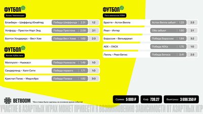 Клиент выиграл 3,7 млн рублей на ставке
