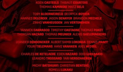 Сборная Бельгии состав на матчи отбора ЧМ-2022