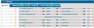 apuestas en vivo Sección de apuestas deportivas en vivo en Winner