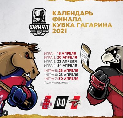 Календарь финала КХЛ